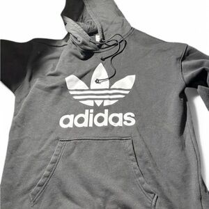 Adidas Black Hoodie with White Logo